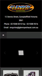 Mobile Screenshot of glenroyexhaust.com.au