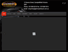 Tablet Screenshot of glenroyexhaust.com.au